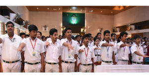 students-taking-oath-during-the-voters-awareness-programme