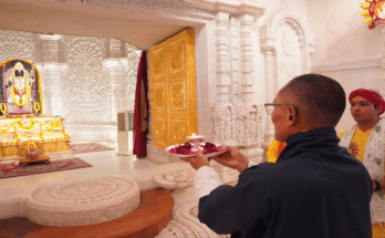 Bhutan PM Tshering Tobgay Offers Aarti at Ayodhya’s Ram Lalla Temple