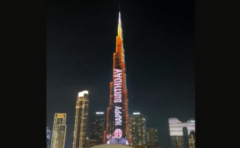 Burj Khalifa Shines with Birthday Wishes for PM Narendra Modi