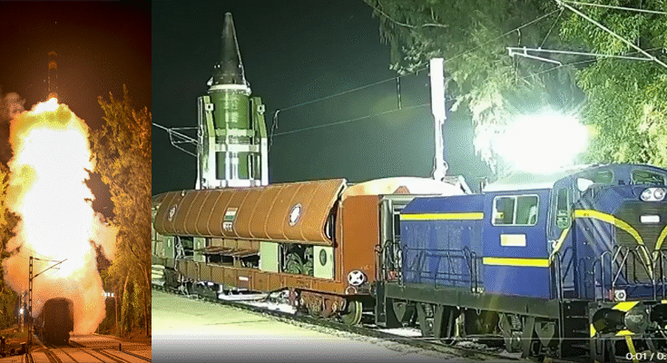 India Achieves Landmark Agni-Prime Missile Rail-Based Launch