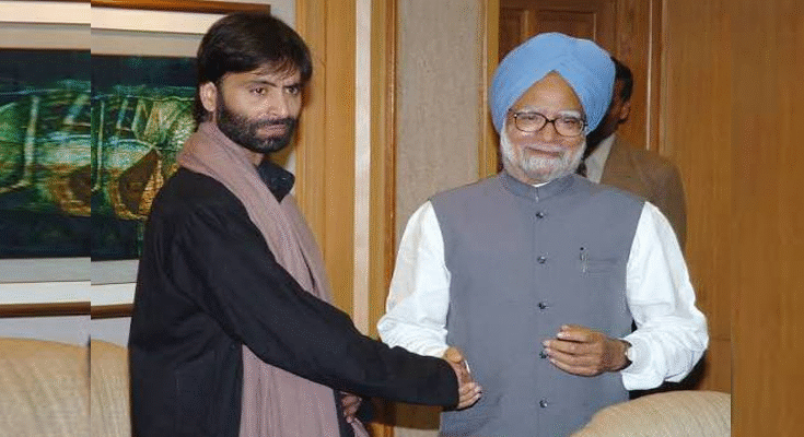 Yasin Malik Says Manmohan Singh Thanked Him for Meeting Hafiz Saeed