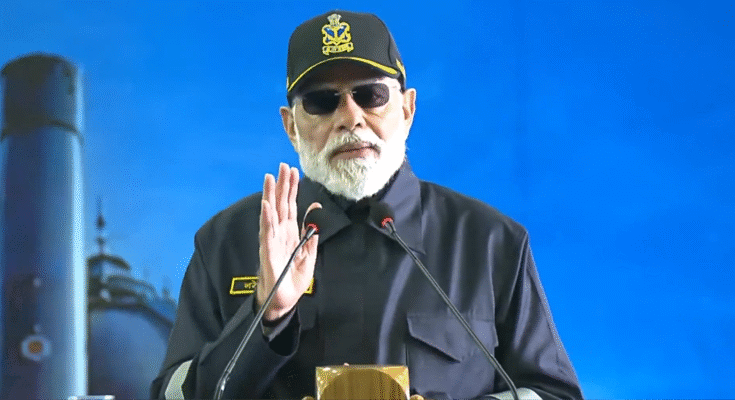 PM Modi Celebrates Diwali with Navy, Lauds India’s Defence Self-Reliance