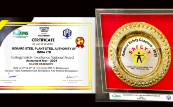 Bokaro Steel Plant Wins Kalinga Safety Excellence Award 2024 -Silver Category
