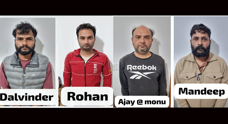 Delhi Police Busts International Arms Racket Linked to Pakistan’s ISI; Four Arrested, Foreign-Made Pistols Seized