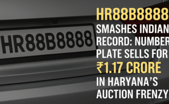 ₹1.17 करोड़ की नंबर प्लेट: HR88B8888 ने तोड़े सारे पुराने रिकॉर्ड