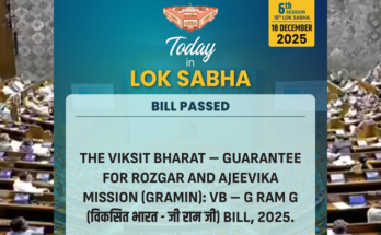 G RAM G Bill Passed in Lok Sabha Amid Uproar, Rajya Sabha Takes Up Debate