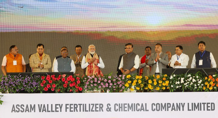 PM Modi Lays Foundation Stone of ₹11,000-Cr Fertiliser Plant at Namrup, Flags New Industrial Push for Assam