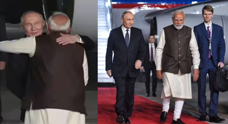Putin Arrives in Delhi: PM Modi Breaks Protocol With Warm Airport Welcome