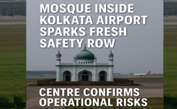 Kolkata Airport के बीचों-बीच मस्जिद?