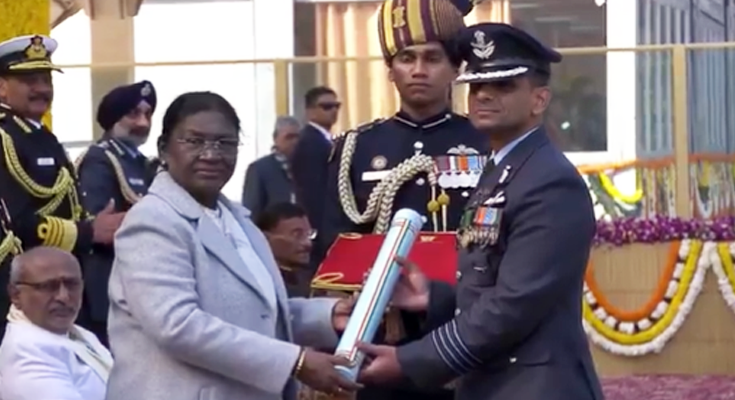 Astronaut Shubhanshu Shukla Awarded Ashok Chakra by President Murmu for Historic ISS Mission