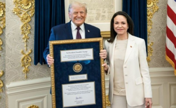 Venezuelan Leader Hands Nobel Peace Prize to Trump at White House