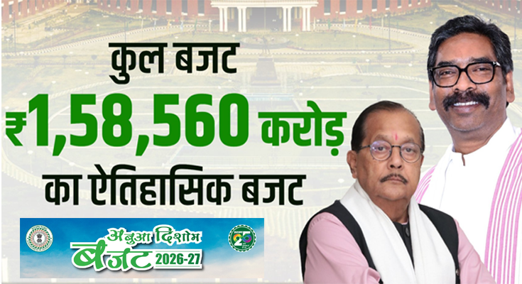 Jharkhand Budget 2026-27: ₹1.58 लाख करोड़ का ‘अबुआ दिशोम’ बजट, महिलाओं-किसानों पर फोकस