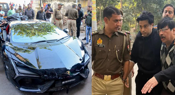 Lamborghini Crash: Kanpur Tobacco Businessman’s Son Shivam Mishra Arrested Four Days After Incident