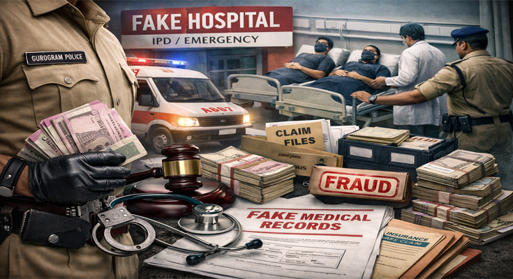 Fake Hospital, Bogus Patients: Gurugram Police Bust Major Insurance Fraud Racket