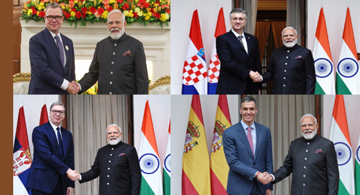 PM Modi Holds Flurry of Bilateral Meetings on Sidelines of India AI Impact Summit