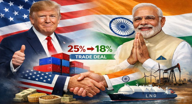 Trump Cuts Tariff on Indian Goods to 18%, India Opens Market Fully Under New Trade Deal