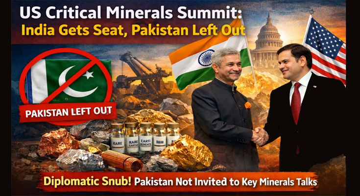 US Minerals Meet: भारत को आमंत्रण, पाकिस्तान बाहर