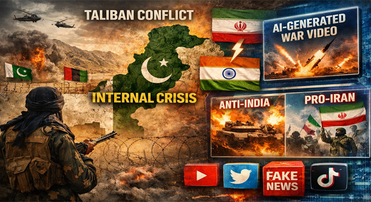 तालिबान से जंग, अंदरूनी संकट से जूझता Pakistan —सोशल मीडिया पर AI-Generated एंटी-इंडिया और प्रो-ईरान युद्ध वीडियो बनाने में व्यस्त