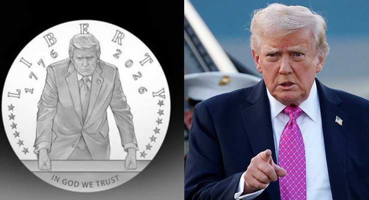 Trump to Feature on US Gold Coin for America’s 250th Anniversary, Sparks Debate
