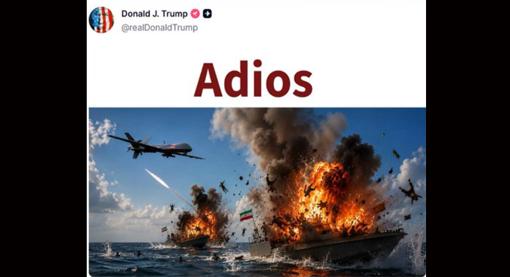 Trump’s ‘Adios’ Post Sparks Storm Amid US-Iran Peace Talks