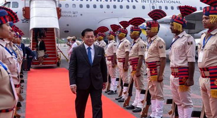 Myanmar President Begins Five-Day India Visit with Prayers at Mahabodhi Temple in Bodh Gaya