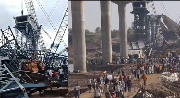 Under-Construction Bridge Collapses in Uttar Pradesh Amid Heavy Rain; At Least Six Feared Dead
