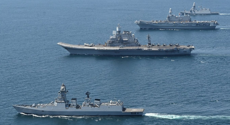 PM Modi Inducts Three Indigenous Naval Vessels, Strengthening India’s Maritime Might