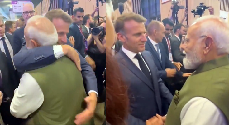 'France-Bharat की दोस्ती अमर रहे': Modi को Macron की हिंदी में भावुक विदाई
