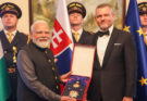 PM Modi Awarded Slovakia's Highest Civilian Honour, Order of the White Double Cross