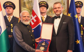 PM Modi Awarded Slovakia's Highest Civilian Honour, Order of the White Double Cross