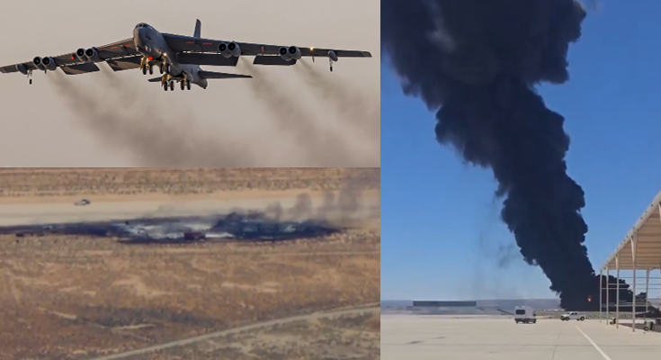 US B-52 Bomber Crashes Shortly After Takeoff, Investigation Underway