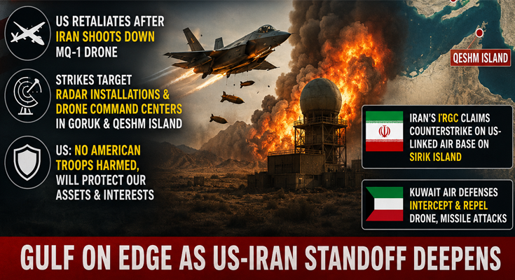 US Hits Iranian Military Installations Following MQ-1 Drone Incident