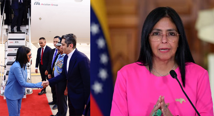 Venezuela’s Acting President Delcy Rodríguez Arrives in India for Five-Day Visit