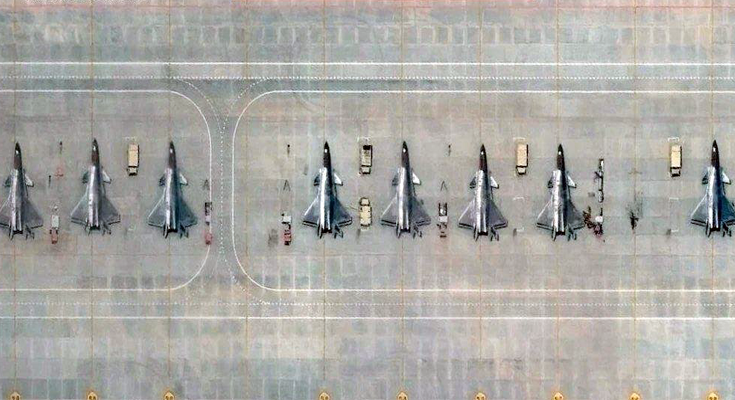 Satellite Images Show China's J-20 Stealth Jets Positioned Close to India Border
