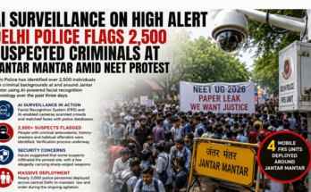 Delhi Police Flags Over 2,500 Suspected Criminals at Jantar Mantar Amid NEET Protest