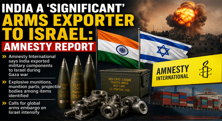 India Emerges as Major Arms Supplier to Israel During Gaza War: Amnesty International