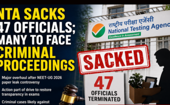 NTA Sacks 47 Officials, Criminal Proceedings Likely in Biggest Exam Reform After NEET Row
