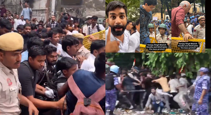 Jantar Mantar Protest Turns Violent: Delhi Police Baton-Charge CJP Marchers Headed to Parliament