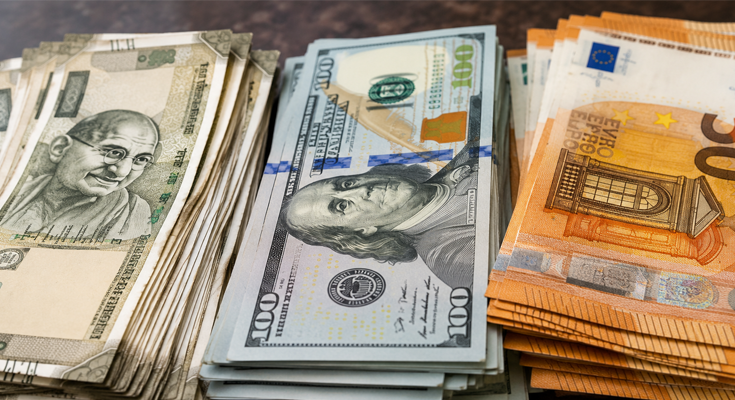 Indian Rupee Banknotes Outnumber US Dollar and Euro Notes in Circulation