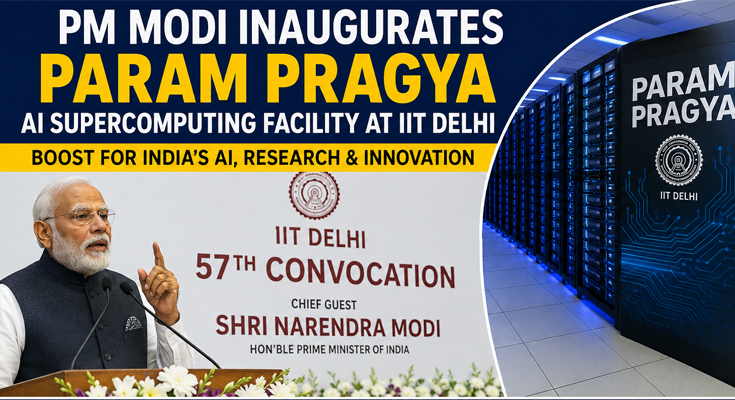 PM Modi Inaugurates AI-Powered Param Pragya Facility at IIT Delhi