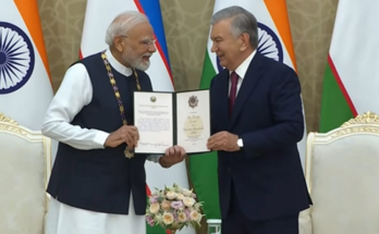 PM Modi Receives Uzbekistan’s Highest State Honour, Order of Oliy Darajali Do’stlik