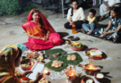 Maithili Community ने श्रद्धा के साथ की चौठचन्द्र (Chauth Chandra) पूजा