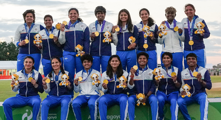 India open Asian Games 2026 gold account with crushing 147-run win over Sri Lanka