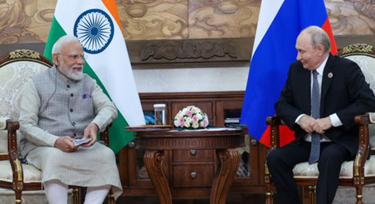 PM Modi, Putin Hold Key Talks in Bishkek; Ukraine Peace, Trade, Energy and Defence in Focus