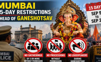 Mumbai Ganeshotsav 2026: 15-Day Ban on Gatherings of 5 or More Without Permission