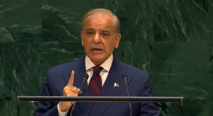 Pak PM Sharif Raises Kashmir at UNGA, Praises Trump for Role in India-Pakistan Ceasefire
