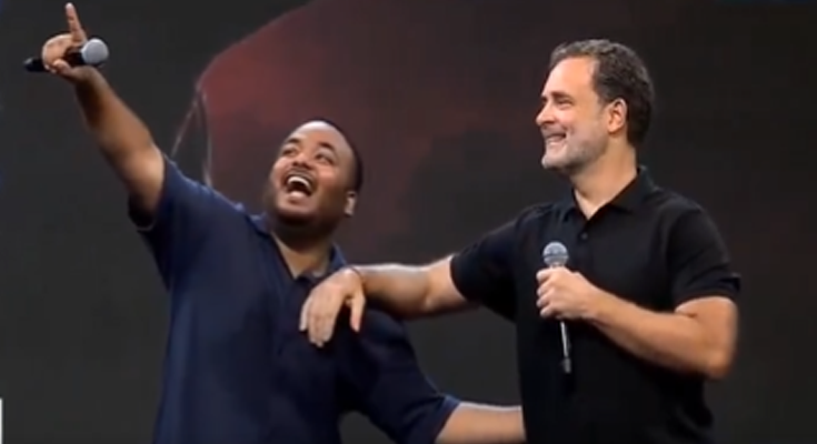 Rahul Gandhi’s Modi Mimicry in Indore Sparks BJP Outrage