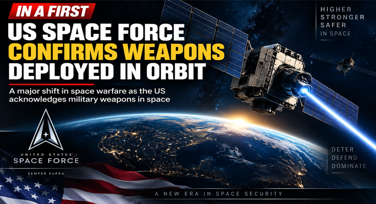 US Space Force Confirms Weapons Deployed in Orbit for First Time