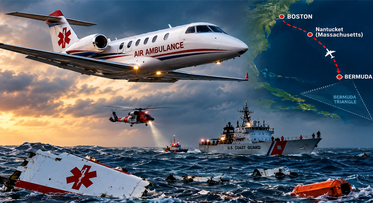 Air Ambulance Disappears Over Atlantic After Leaving Bermuda; Debris Found Off Nantucket