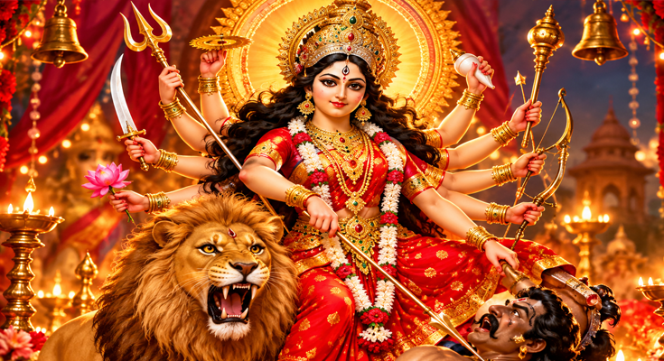 Navratri: Maa Durga Welcomed with Prayers and Devotion